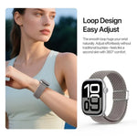 DUX DUCIS Mixture Ultraシリーズ マグネットバックル ナイロン編みストラップ、Apple Watch 38 / 40 / 41 / S10 42mm用