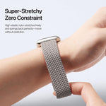 DUX DUCIS Mixture Ultraシリーズ マグネットバックル ナイロン編みストラップ、Apple Watch 38 / 40 / 41 / S10 42mm用