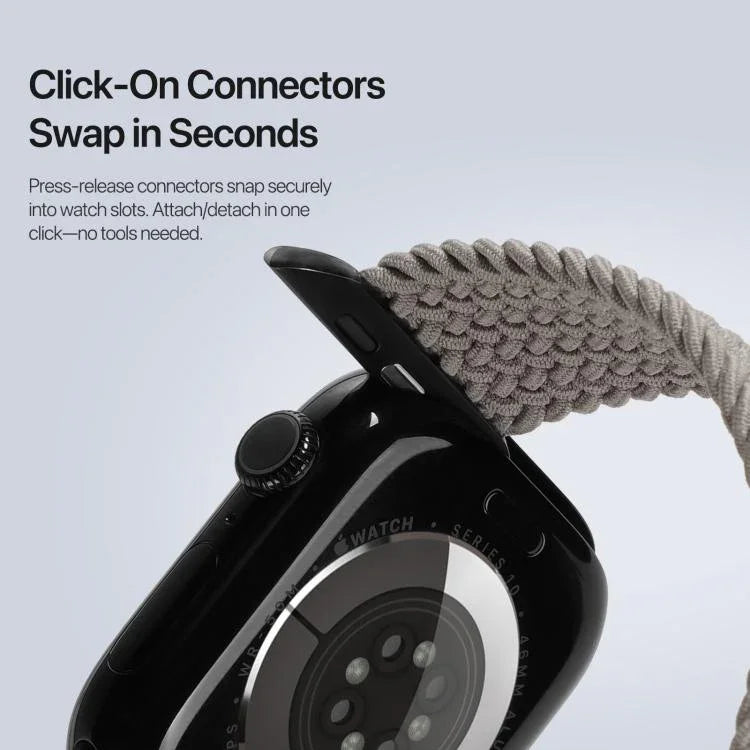 DUX DUCIS Mixture Ultraシリーズ マグネットバックル ナイロン編みストラップ、Apple Watch 42 / 44 / 45 / 46 / 49mm用