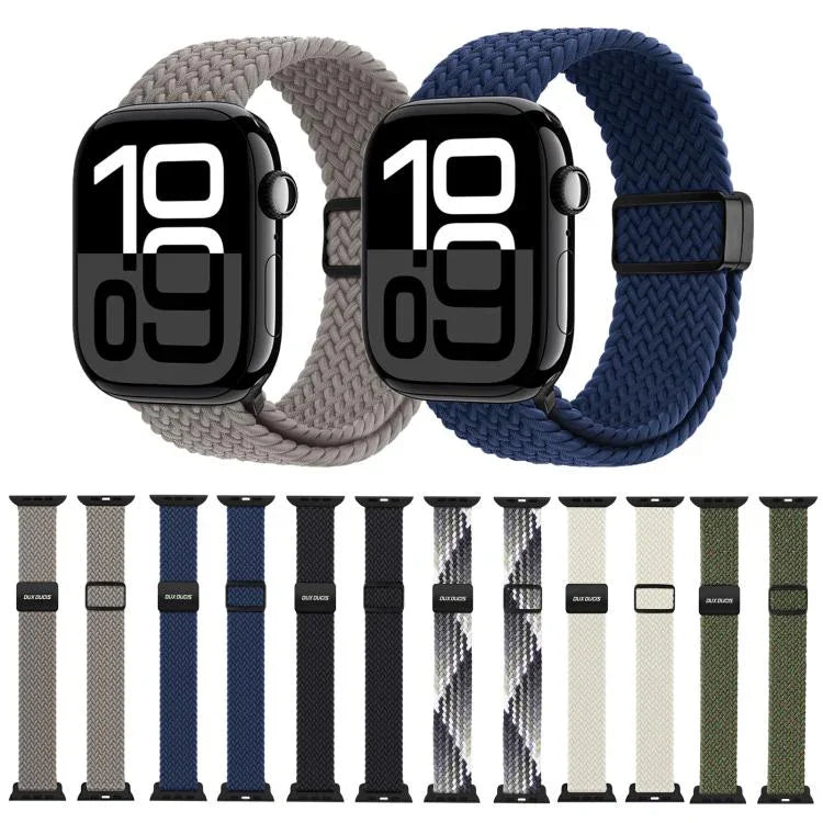 DUX DUCIS Mixture Ultraシリーズ マグネットバックル ナイロン編みストラップ、Apple Watch 42 / 44 / 45 / 46 / 49mm用