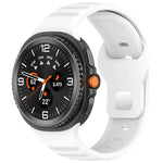 xDfind ラウンドドット シルバースタッズ バックル シリコンウォッチバンド、Samsung Galaxy Watch Ultra/Ultra 2025用、Samsung Galaxy Watch8 / 8 Classic用