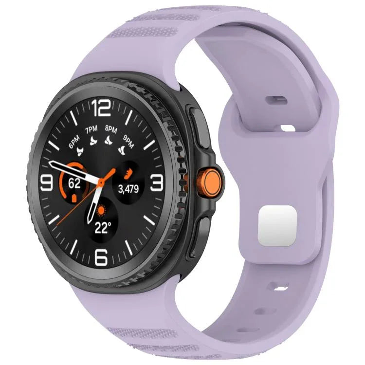 xDfind ラウンドドット シルバースタッズ バックル シリコンウォッチバンド、Samsung Galaxy Watch Ultra/Ultra 2025用、Samsung Galaxy Watch8 / 8 Classic用