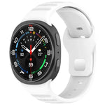 xDfind ラウンドドット シルバースタッズ バックル シリコンウォッチバンド、Samsung Galaxy Watch Ultra/Ultra 2025用、Samsung Galaxy Watch8 / 8 Classic用