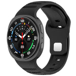 xDfind ラウンドドット シルバースタッズ バックル シリコンウォッチバンド、Samsung Galaxy Watch Ultra/Ultra 2025用、Samsung Galaxy Watch8 / 8 Classic用