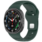 xDfind ラウンドドット シルバースタッズ バックル シリコンウォッチバンド、Samsung Galaxy Watch Ultra/Ultra 2025用、Samsung Galaxy Watch8 / 8 Classic用