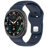 xDfind ラウンドドット シルバースタッズ バックル シリコンウォッチバンド、Samsung Galaxy Watch Ultra/Ultra 2025用、Samsung Galaxy Watch8 / 8 Classic用