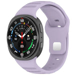 xDfind ラウンドドット シルバースタッズ バックル シリコンウォッチバンド、Samsung Galaxy Watch Ultra/Ultra 2025用、Samsung Galaxy Watch8 / 8 Classic用