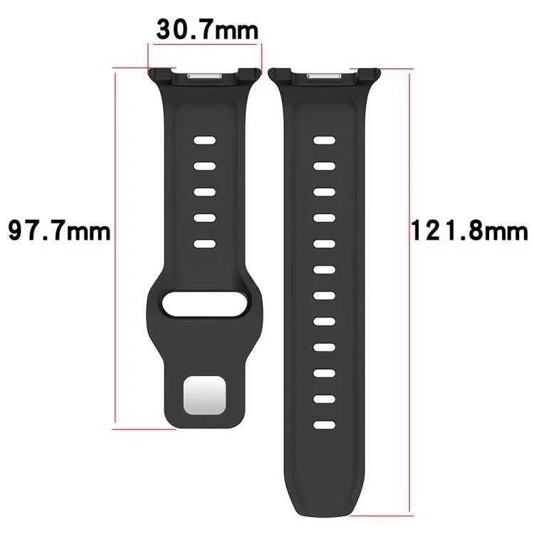xDfind ラウンドドット シルバースタッズ バックル シリコンウォッチバンド、Samsung Galaxy Watch Ultra/Ultra 2025用、Samsung Galaxy Watch8 / 8 Classic用