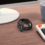 xDfind ラウンドドット シルバースタッズ バックル シリコンウォッチバンド、Samsung Galaxy Watch Ultra/Ultra 2025用、Samsung Galaxy Watch8 / 8 Classic用
