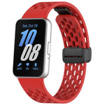 xDfind ホールスタイルマグネットブラックバックルシリコンウォッチバンド、Samsung Galaxy Fit3用