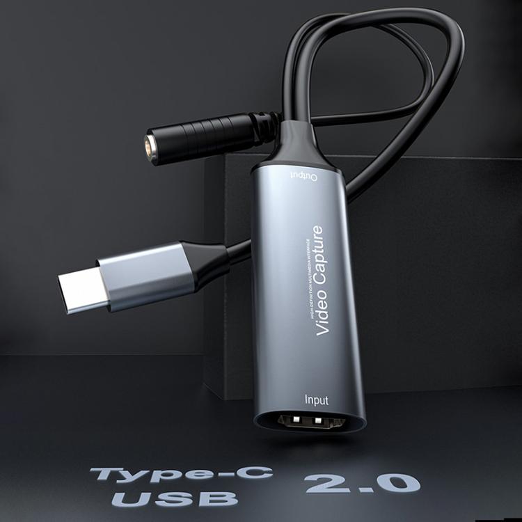 U2 4K 30Hz HDMI から Type-C HD ビデオキャプチャーカード マイクミキサー付き