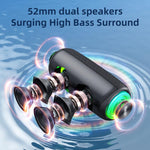 Zealot MP2 20W ポータブルアウトドアRGB Bluetoothスピーカー マイクなし（ブルー）、マイクなし（カモフラージュ）、マイクなし（ブラック）