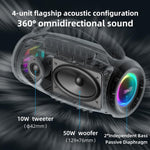 Zealot P12 60W ポータブルハンドヘルドアウトドアRGB Bluetoothスピーカー P12、PT12