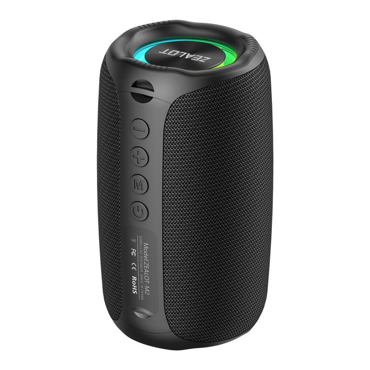 Zealot M2 8W ポータブルアウトドアRGB Bluetoothスピーカー マイク2本付き マイク1本付き