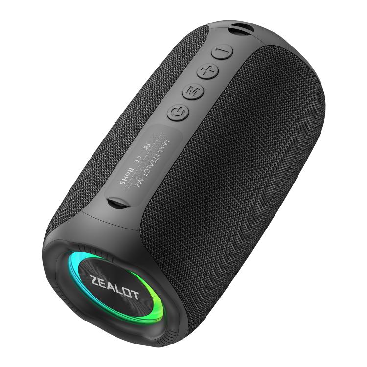 Zealot M2 8W ポータブルアウトドアRGB Bluetoothスピーカー マイク2本付き マイク1本付き