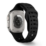サメ模様穴あきシリコンウォッチバンド、Apple Watch 46mm / 49mm / 45mm / 44mm用