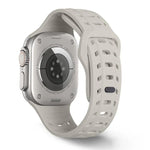 サメ模様穴あきシリコンウォッチバンド、Apple Watch 46mm / 49mm / 45mm / 44mm用