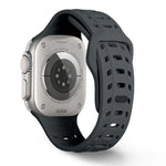 サメ模様穴あきシリコンウォッチバンド、Apple Watch 46mm / 49mm / 45mm / 44mm用