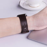 xDfind Rivet Buckle Genuine Leather Watch Band, 20mm, 22mm
