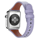 xDfind ダブルリングシングルリベット 本革ウォッチバンド、Apple Watch 42 / 44 / 45 / 46 / 49mm用、Apple Watch 38 / 40 / 41 / S10 42mm用