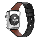 xDfind ダブルリングシングルリベット 本革ウォッチバンド、Apple Watch 42 / 44 / 45 / 46 / 49mm用、Apple Watch 38 / 40 / 41 / S10 42mm用
