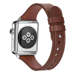 xDfind ダブルリングシングルリベット 本革ウォッチバンド、Apple Watch 42 / 44 / 45 / 46 / 49mm用、Apple Watch 38 / 40 / 41 / S10 42mm用