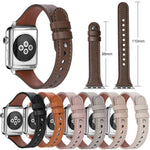 xDfind ダブルリングシングルリベット 本革ウォッチバンド、Apple Watch 42 / 44 / 45 / 46 / 49mm用、Apple Watch 38 / 40 / 41 / S10 42mm用