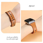 xDfind ダブルリングシングルリベット 本革ウォッチバンド、Apple Watch 42 / 44 / 45 / 46 / 49mm用、Apple Watch 38 / 40 / 41 / S10 42mm用