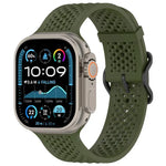 xDfind 通気性シリコンウォッチバンド、Apple Watch 42 / 44 / 45 / 46 / 49mm用、Apple Watch 38 / 40 / 41 / S10 42mm用
