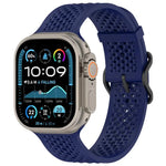 xDfind 通気性シリコンウォッチバンド、Apple Watch 42 / 44 / 45 / 46 / 49mm用、Apple Watch 38 / 40 / 41 / S10 42mm用