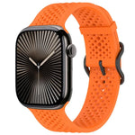 xDfind 通気性シリコンウォッチバンド、Apple Watch 42 / 44 / 45 / 46 / 49mm用、Apple Watch 38 / 40 / 41 / S10 42mm用