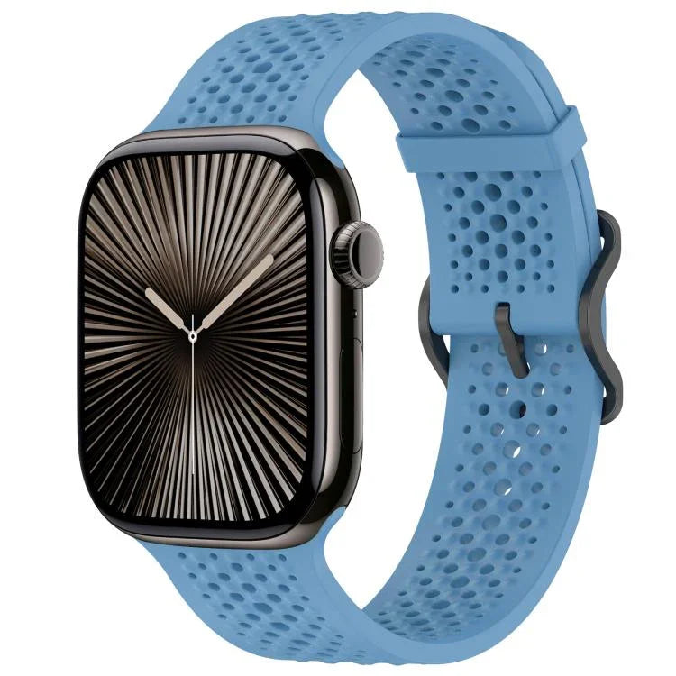 xDfind 通気性シリコンウォッチバンド、Apple Watch 42 / 44 / 45 / 46 / 49mm用、Apple Watch 38 / 40 / 41 / S10 42mm用