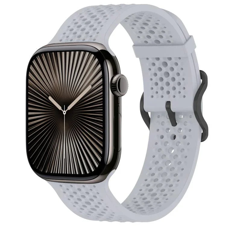 xDfind 通気性シリコンウォッチバンド、Apple Watch 42 / 44 / 45 / 46 / 49mm用、Apple Watch 38 / 40 / 41 / S10 42mm用