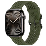 xDfind 通気性シリコンウォッチバンド、Apple Watch 42 / 44 / 45 / 46 / 49mm用、Apple Watch 38 / 40 / 41 / S10 42mm用