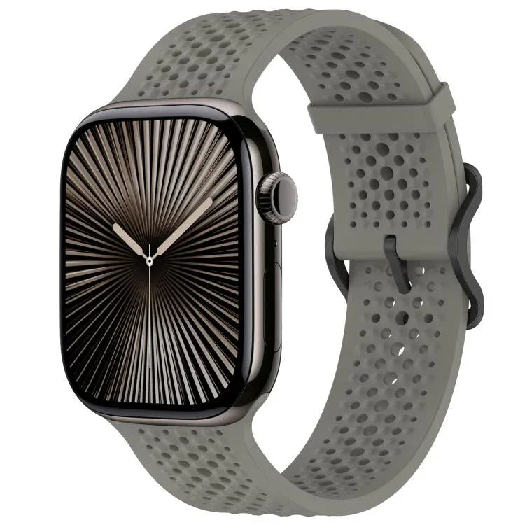 xDfind 通気性シリコンウォッチバンド、Apple Watch 42 / 44 / 45 / 46 / 49mm用、Apple Watch 38 / 40 / 41 / S10 42mm用