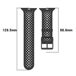 xDfind 通気性シリコンウォッチバンド、Apple Watch 42 / 44 / 45 / 46 / 49mm用、Apple Watch 38 / 40 / 41 / S10 42mm用