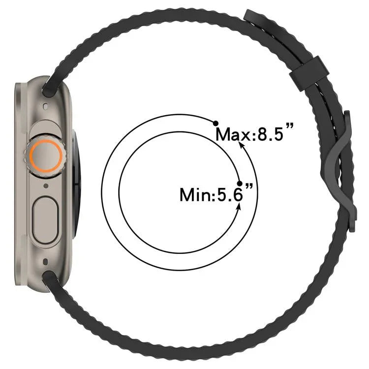 xDfind 通気性シリコンウォッチバンド、Apple Watch 42 / 44 / 45 / 46 / 49mm用、Apple Watch 38 / 40 / 41 / S10 42mm用