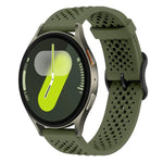 xDfind 通気性シリコンウォッチバンド、Samsung Galaxy Watch Ultra / Ultra 2025用、Samsung Galaxy Watch8 / 8 Classic用、Samsung Galaxy Watch 7 / 6 / 5 / FE用