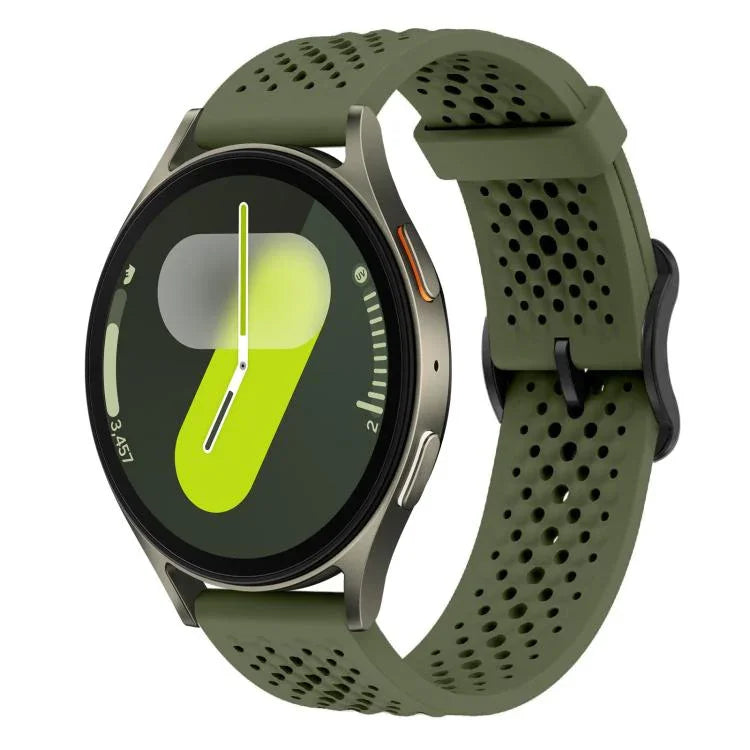 xDfind 通気性シリコンウォッチバンド、Samsung Galaxy Watch Ultra / Ultra 2025用、Samsung Galaxy Watch8 / 8 Classic用、Samsung Galaxy Watch 7 / 6 / 5 / FE用