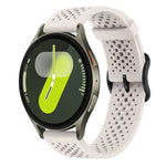 xDfind 通気性シリコンウォッチバンド、Samsung Galaxy Watch Ultra / Ultra 2025用、Samsung Galaxy Watch8 / 8 Classic用、Samsung Galaxy Watch 7 / 6 / 5 / FE用