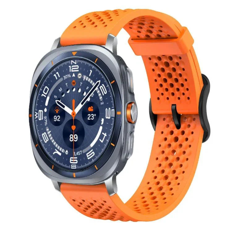 xDfind 通気性シリコンウォッチバンド、Samsung Galaxy Watch Ultra / Ultra 2025用、Samsung Galaxy Watch8 / 8 Classic用、Samsung Galaxy Watch 7 / 6 / 5 / FE用