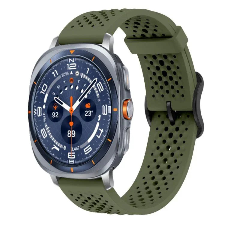 xDfind 通気性シリコンウォッチバンド、Samsung Galaxy Watch Ultra / Ultra 2025用、Samsung Galaxy Watch8 / 8 Classic用、Samsung Galaxy Watch 7 / 6 / 5 / FE用