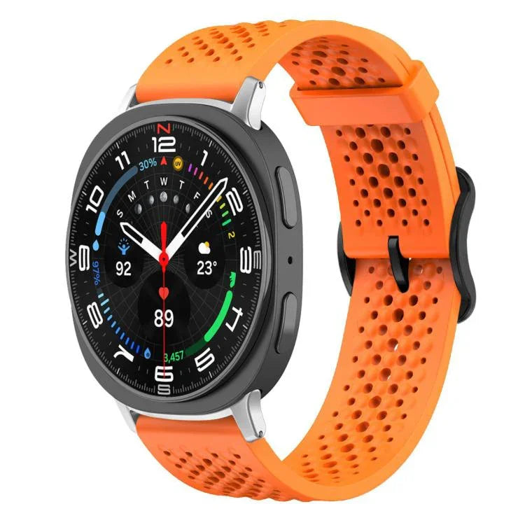 xDfind 通気性シリコンウォッチバンド、Samsung Galaxy Watch Ultra / Ultra 2025用、Samsung Galaxy Watch8 / 8 Classic用、Samsung Galaxy Watch 7 / 6 / 5 / FE用