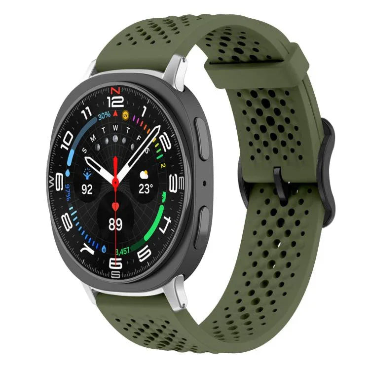 xDfind 通気性シリコンウォッチバンド、Samsung Galaxy Watch Ultra / Ultra 2025用、Samsung Galaxy Watch8 / 8 Classic用、Samsung Galaxy Watch 7 / 6 / 5 / FE用