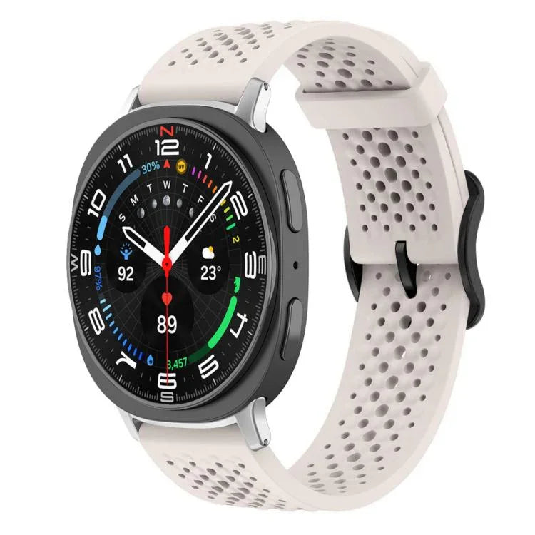 xDfind 通気性シリコンウォッチバンド、Samsung Galaxy Watch Ultra / Ultra 2025用、Samsung Galaxy Watch8 / 8 Classic用、Samsung Galaxy Watch 7 / 6 / 5 / FE用