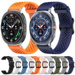xDfind 通気性シリコンウォッチバンド、Samsung Galaxy Watch Ultra / Ultra 2025用、Samsung Galaxy Watch8 / 8 Classic用、Samsung Galaxy Watch 7 / 6 / 5 / FE用