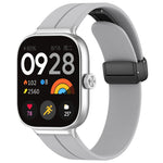 xDfind  Flat Head Groove Folding Black Buckle Silicone Watch Band, For Xiaomi Band 10 Pro / 9 Pro / Redmi Watch 6, For Redmi Watch 3 Active / Watch 3 Lite, For Redmi Watch 3