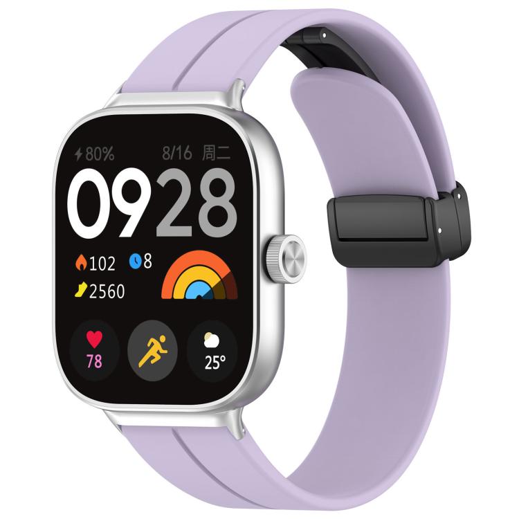 xDfind  Flat Head Groove Folding Black Buckle Silicone Watch Band, For Xiaomi Band 10 Pro / 9 Pro / Redmi Watch 6, For Redmi Watch 3 Active / Watch 3 Lite, For Redmi Watch 3