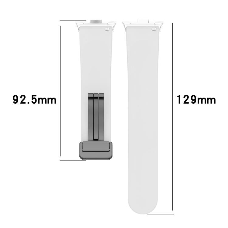 xDfind  Flat Head Groove Folding Black Buckle Silicone Watch Band, For Xiaomi Band 10 Pro / 9 Pro / Redmi Watch 6, For Redmi Watch 3 Active / Watch 3 Lite, For Redmi Watch 3