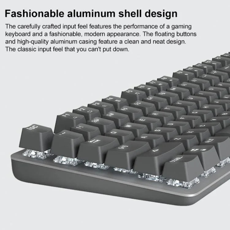 Logitech K845 Backlit Mechanical Wired Keyboard, Cable Length: 1.8m, Longhua Brown Axis, Longhua Red Axis
